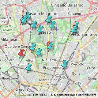 Mappa Via Guido da Velate, 20162 Milano MI, Italia (2.19875)