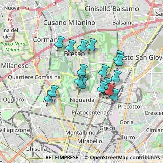 Mappa Via Guido da Velate, 20162 Milano MI, Italia (1.445)