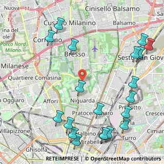 Mappa Via Guido da Velate, 20162 Milano MI, Italia (2.8605)
