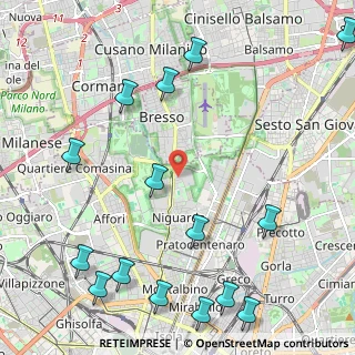Mappa Via Guido da Velate, 20162 Milano MI, Italia (2.95533)