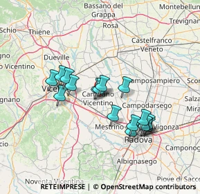 Mappa Via Andrea Palladio, 36043 Camisano Vicentino VI, Italia (12.09824)