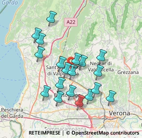 Mappa Vicolo Don Francesco Silvestrelli, 37015 Sant'Ambrogio di Valpolicella VR, Italia (6.66737)