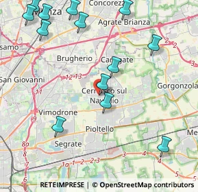 Mappa Via Filippo Turati, 20063 Cernusco sul Naviglio MI, Italia (5.12846)