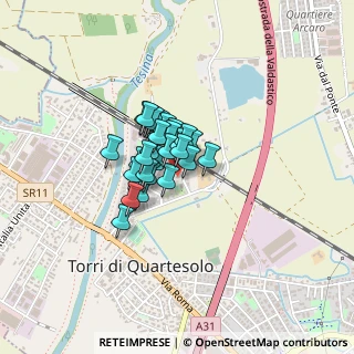 Mappa Via dei Genieri, 36040 Torri di Quartesolo VI, Italia (0.225)