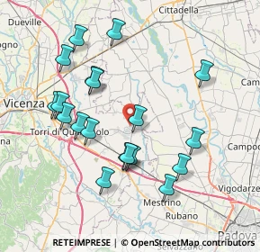 Mappa Via Giorgio Ambrosoli, 36043 Camisano vicentino VI, Italia (7.61211)