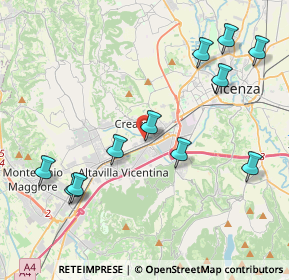 Mappa Via Cristoforo Colombo, 36051 Vicenza VI, Italia (4.51455)