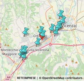 Mappa Via Cristoforo Colombo, 36051 Vicenza VI, Italia (3.33429)