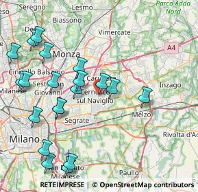 Mappa Via don Pietro Gatti, 20063 Cernusco sul Naviglio MI, Italia (9.303)