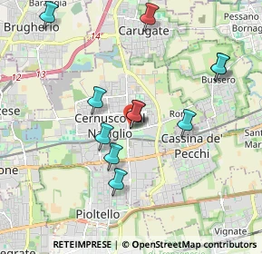 Mappa Via don Pietro Gatti, 20063 Cernusco sul Naviglio MI, Italia (1.81818)