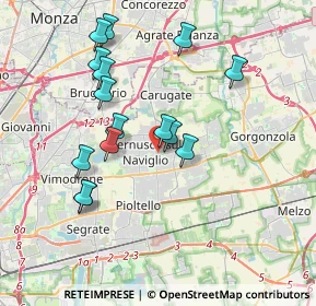 Mappa Via don Pietro Gatti, 20063 Cernusco sul Naviglio MI, Italia (3.622)