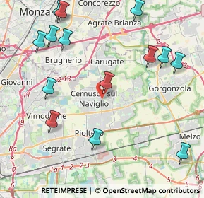 Mappa Via don Pietro Gatti, 20063 Cernusco sul Naviglio MI, Italia (5.14929)