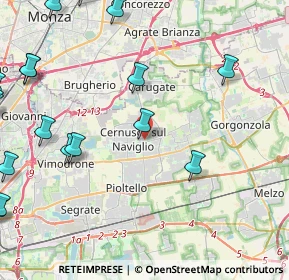 Mappa Via don Pietro Gatti, 20063 Cernusco sul Naviglio MI, Italia (6.536)