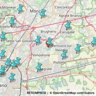 Mappa Via Claudio Treves, 20090 Vimodrone MI, Italia (6.7465)