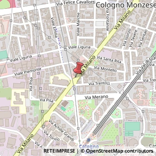 Mappa Via Milano,  89, 20093 Cologno Monzese, Milano (Lombardia)