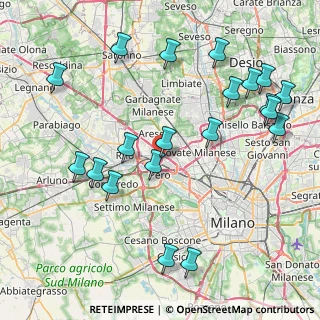 Mappa Via Achille Grandi, 20017 Rho MI, Italia (9.512)