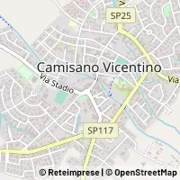 Karte Camisano Vicentino