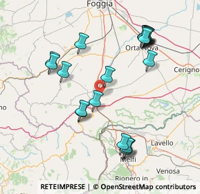 Mappa Localitá Monti Carpinelli, 71022 Ascoli Satriano FG, Italia (17.592)