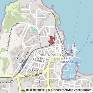 Mappa Via Giuseppe Mazzini, 10, 07020 Palau, Sassari (Sardegna)