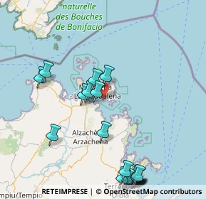 Mappa Località Punta Coda, 07020 Palau SS, Italia (21.7075)