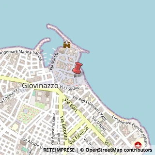 Mappa Via Gelso, 62, 70054 Giovinazzo, Bari (Puglia)