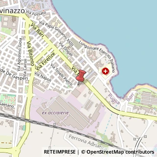 Mappa Via Pietro Toselli, 83A, 70054 Giovinazzo, Bari (Puglia)