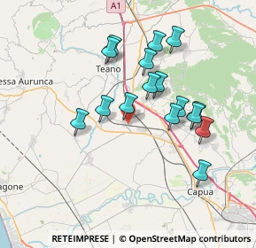 Mappa 81056 Sparanise CE, Italia (7.01563)