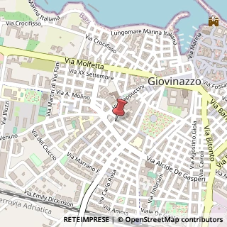 Mappa Via Luigi Einaudi, 6, 70054 Giovinazzo, Bari (Puglia)