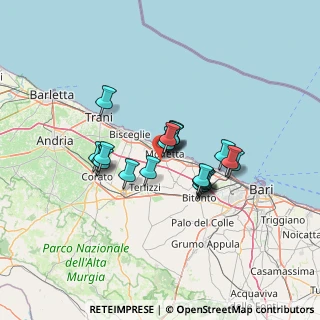 Mappa SP112 km 1.000 Molfetta, 70056 Molfetta BA, Italia (10.5845)