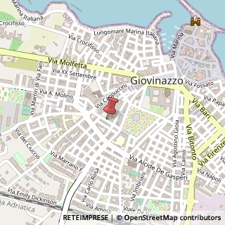 Mappa Via Vittorio Veneto, 18, 70054 Giovinazzo, Bari (Puglia)