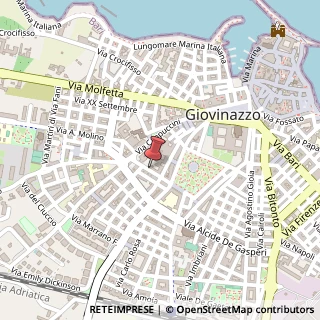 Mappa Via Vittorio Veneto, 18, 70054 Giovinazzo BA, Italia, 70054 Giovinazzo, Bari (Puglia)