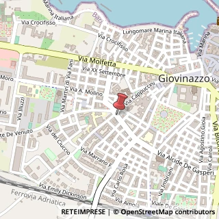 Mappa Via Luigi Marziani, 52, 70054 Giovinazzo BA, Italia, 70054 Giovinazzo, Bari (Puglia)