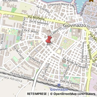 Mappa Via Luigi Marziani, 32, 70054 Giovinazzo, Bari (Puglia)