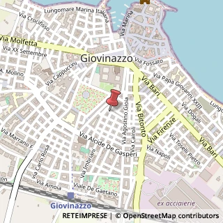 Mappa Via Riccio Angelo, 27, 70054 Giovinazzo, Bari (Puglia)