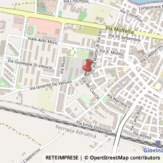 Mappa Via ten. Devenuto, 42, 70054 Giovinazzo, Bari (Puglia)