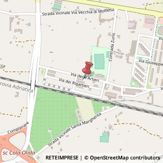 Mappa Via degli Artieri, 51, 70054 Giovinazzo, Bari (Puglia)