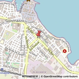 Mappa Via Enrico Cialdini, snc, 70054 Giovinazzo, Bari (Puglia)