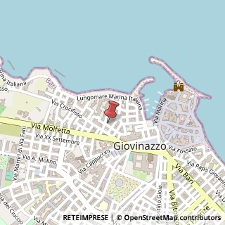 Mappa Via Thaon di Revel, 16, 70054 Giovinazzo, Bari (Puglia)