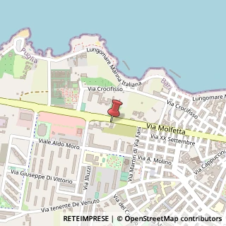 Mappa Via Molfetta, KM 3, 70054 Giovinazzo, Bari (Puglia)