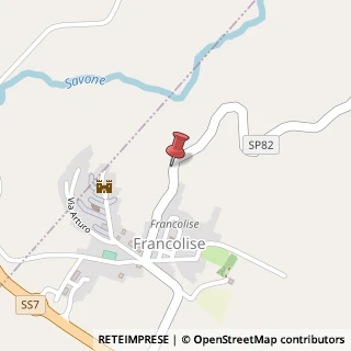 Mappa Via Appia, 12, 81050 Francolise, Caserta (Campania)