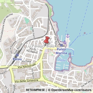 Mappa Via Nazionale, 48, 07020 Palau, Sassari (Sardegna)