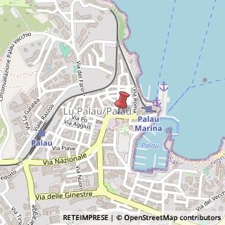 Mappa Via Nazionale, 30, 07020 Palau, Sassari (Sardegna)
