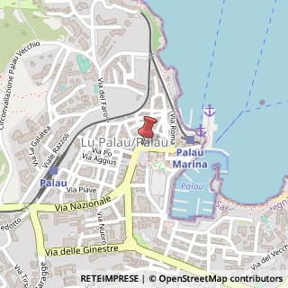 Mappa Via Nazionale, 44, 07020 Palau, Sassari (Sardegna)