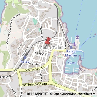 Mappa Via Regina Margherita, 36, 07020 Palau, Sassari (Sardegna)