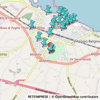 Mappa Via Bettino Craxi, 70125 Molfetta BA, Italia (1.0545)