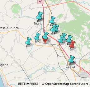 Mappa Via Marco Vinicio Seniore, 81056 Sparanise CE, Italia (7.08333)