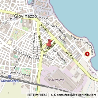 Mappa Via Firenze, 17A, 70054 Giovinazzo, Bari (Puglia)