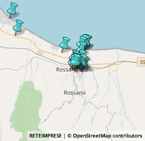 Mappa Piazza Europa, 87067 Rossano CS, Italia (1.9005)