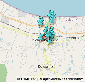 Mappa Piazza Europa, 87067 Rossano CS, Italia (1.08769)