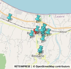 Mappa Piazza Europa, 87067 Rossano CS, Italia (1.37917)