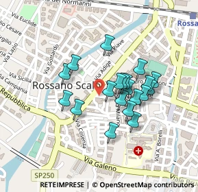 Mappa Via Largo Firenze, 87067 Rossano CS, Italia (0.189)